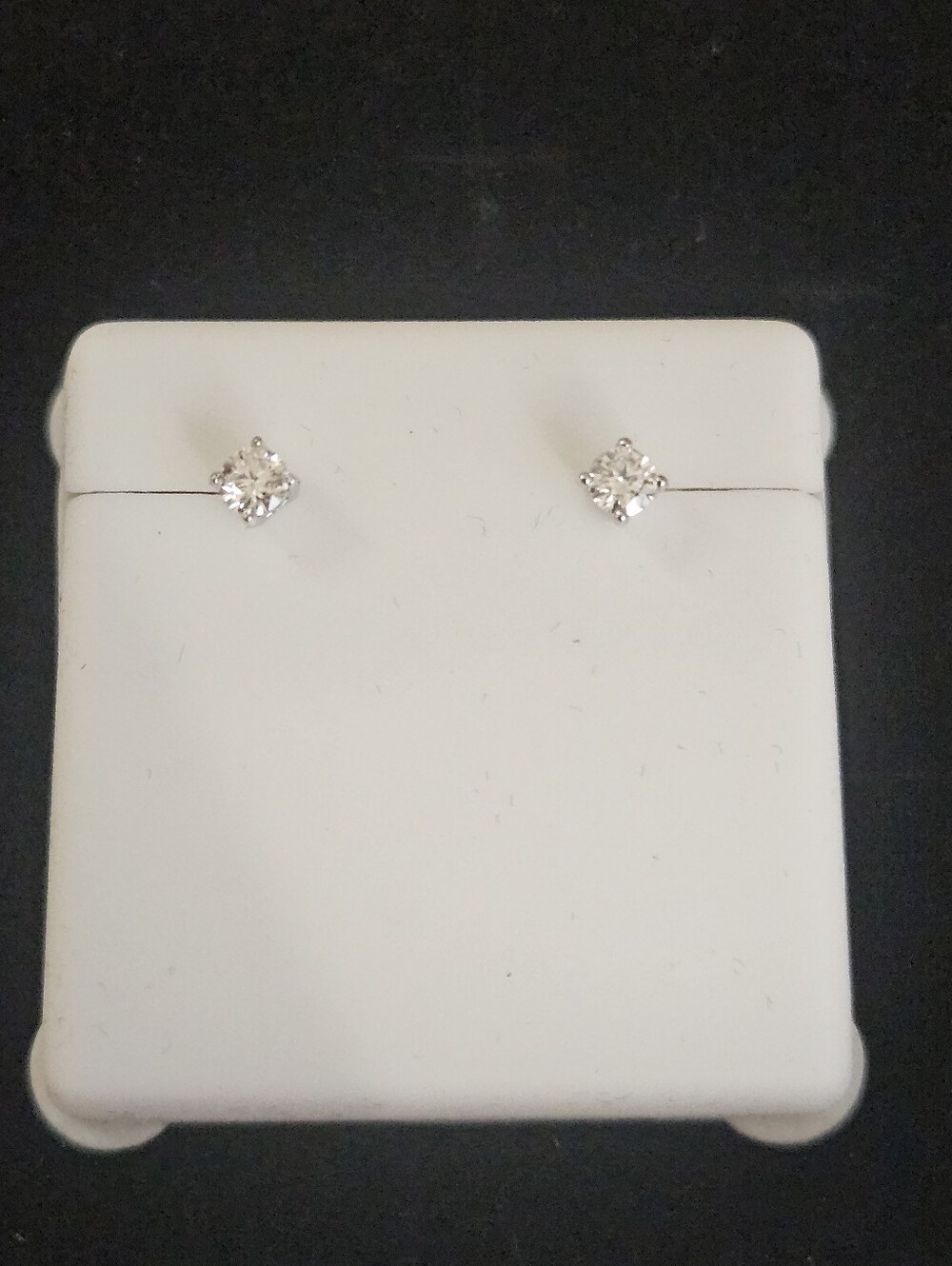 925 Sterling Silver Moissanite Pushback Earring Studs